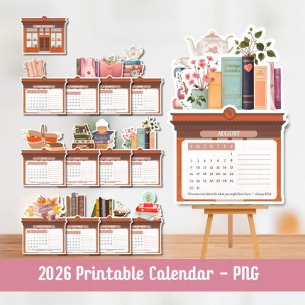 2026 Book Lover Desk Calendar