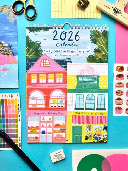 2026 Shop Fronts Illustrated Calendar
