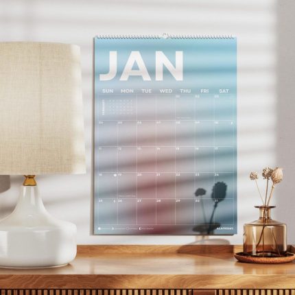 2026 Gradient Style Wall Calendar